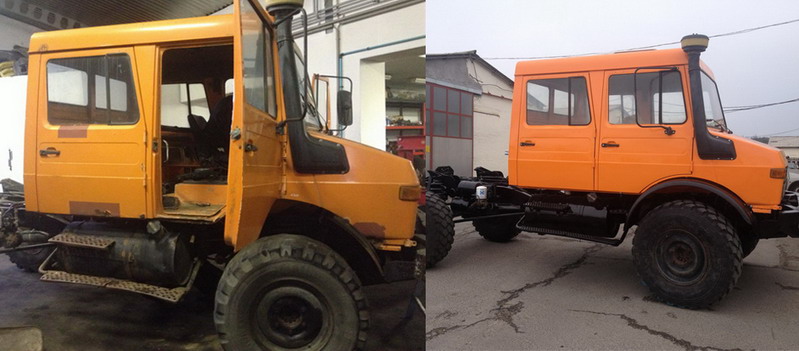 Unimog kamion fel�j�t�s